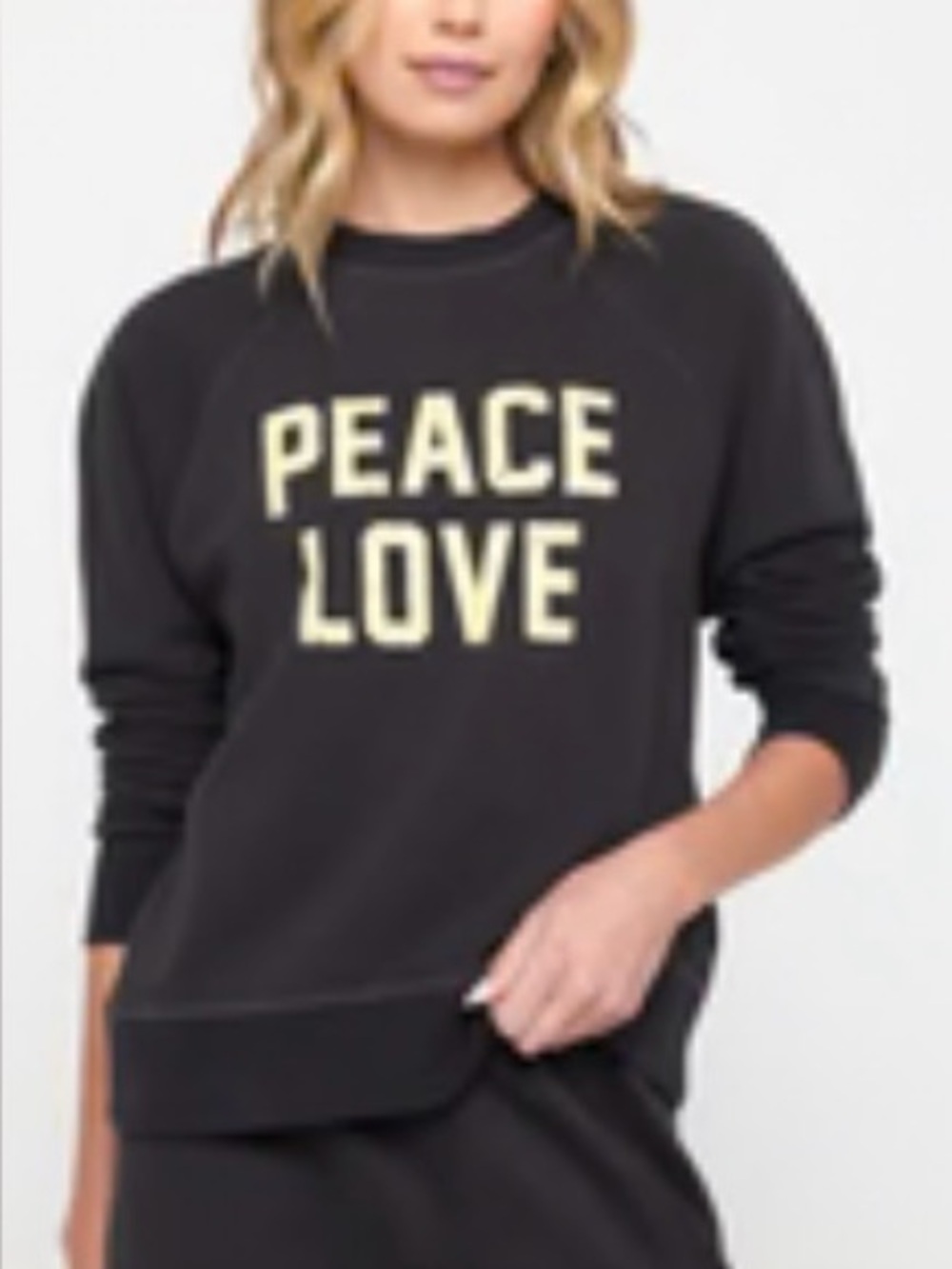 Spiritual Gangster Black Peace Love Sweat Shirt